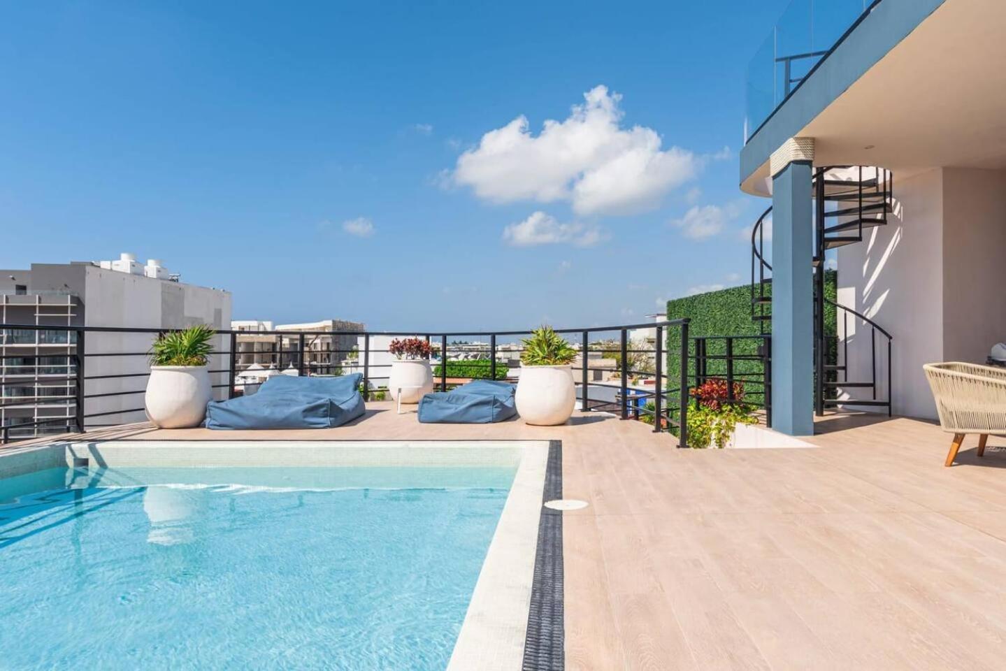 Luxury 1br, 200m From The Rooftop Ocean View Playa del Carmen